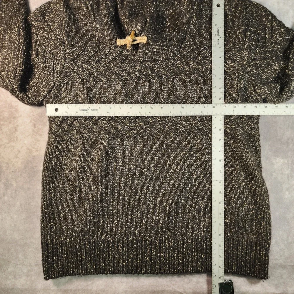 Schott Bros Yak Down Blend Sweater L Shawl Collar Toggle Cable Knit Grandpacore